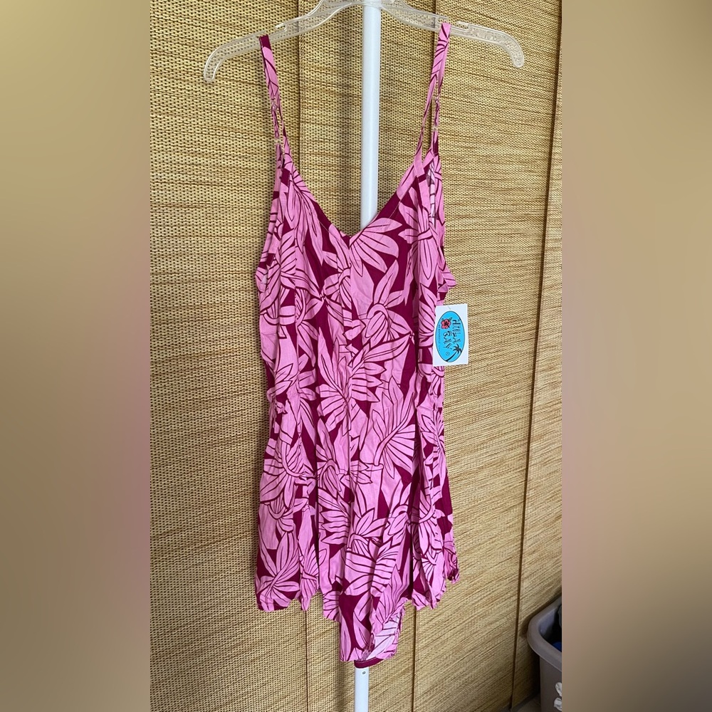 Hula Bay Shorts Romper - Pink